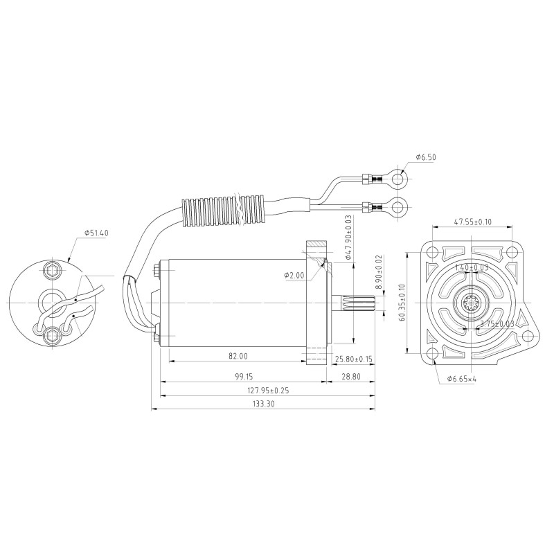 Moteur de Trim Yamaha F25, F30, F40 (01 &+)