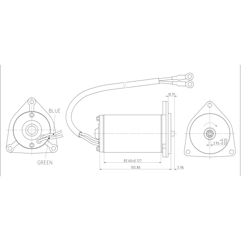Moteur de trim Yamaha 40, 50, 60, 70, 90 Cv (92 &+), Version Eco