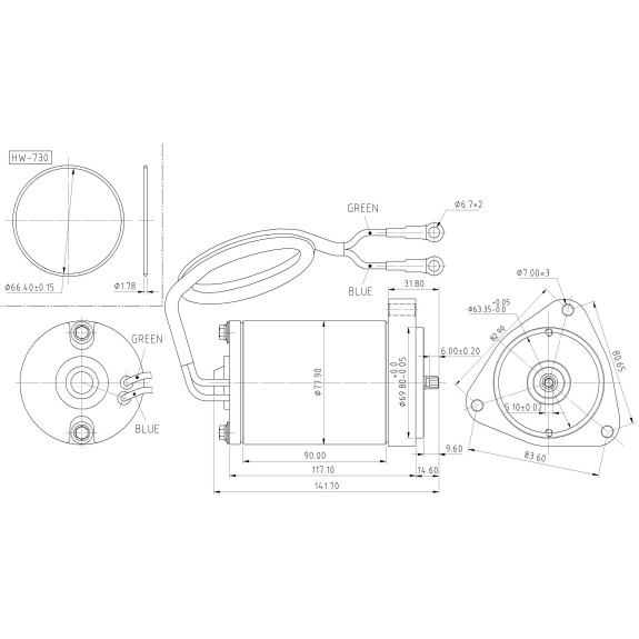 Moteur de Trim Tohatsu 40, 50 Cv, V4, V6, Version Eco