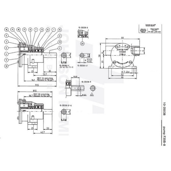 Pompe à eau de mer Lombardini LDW401