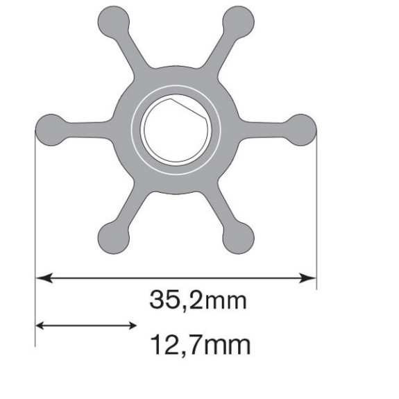 Turbine Nitrile Johnson F2 -Johnson