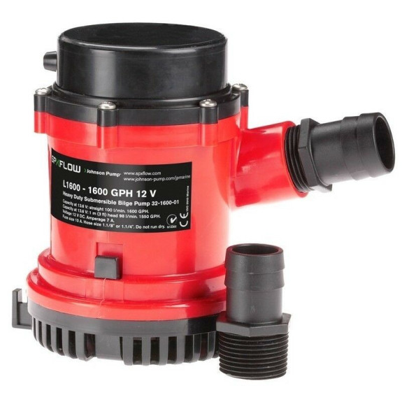 pompe de cale johnson L1600 12 volts, 32-1600-01