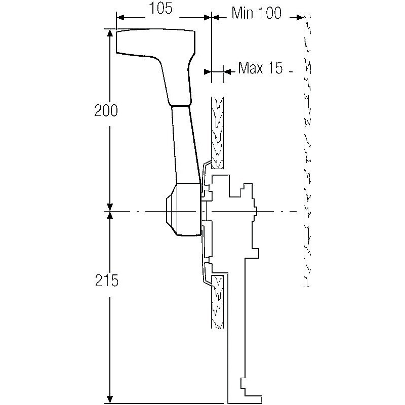 boitier latéral 700sm Téléflex pour bateau à moteur