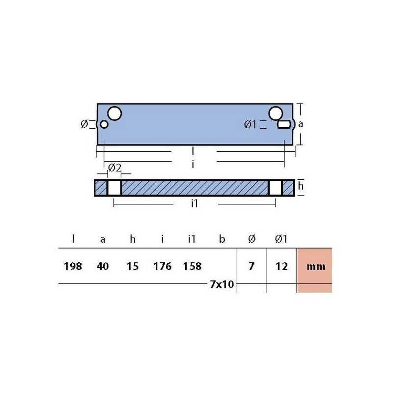 anode etrier Tohatsu 3C7-60218