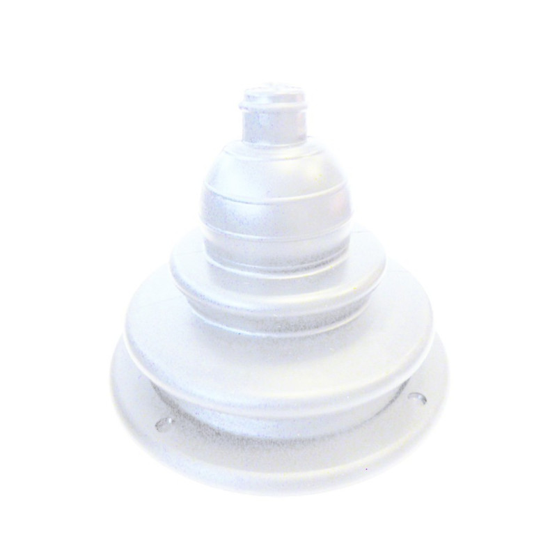 SOUFFLET PASSE CABLE BLANC D115 AVEC ANNEAU