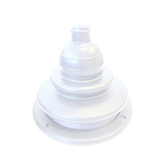 SOUFFLET PASSE CABLE BLANC D115 AVEC ANNEAU