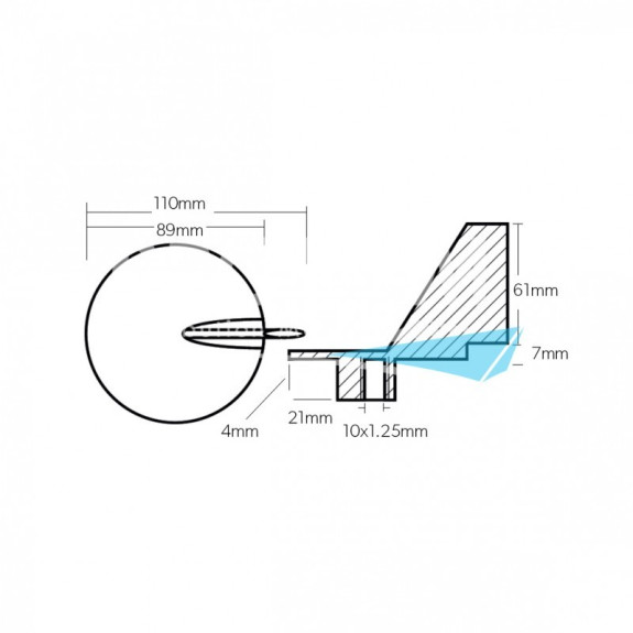 Anode dérive Zinc SUZUKI  DT 150, DT175, DT200 et 225