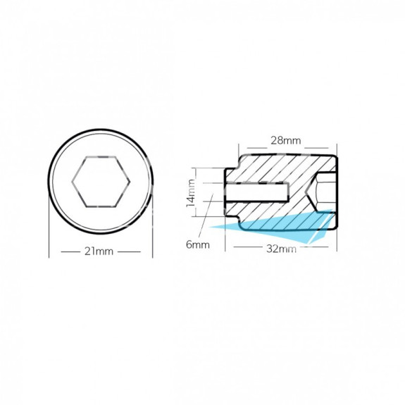 Anode aluminium de culasse Yamaha F75-F250