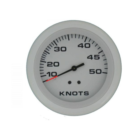 Kit speedo avec tube pitot , fond blanc, de 0 à 50 mph, soit 90km/h