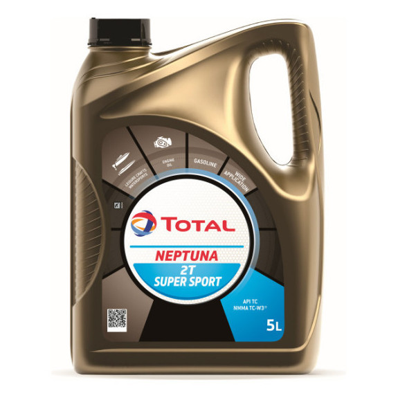 Huile moteur 2 temps minérale Neptuna Super Sport TCW3 5 Litres - TOTAL