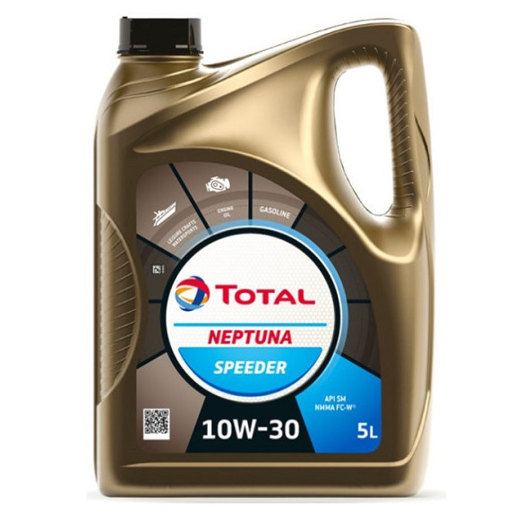 Huile moteur 10w30, 4 temps, synthèse  5 Litres Neptuna Speeder- TOTAL