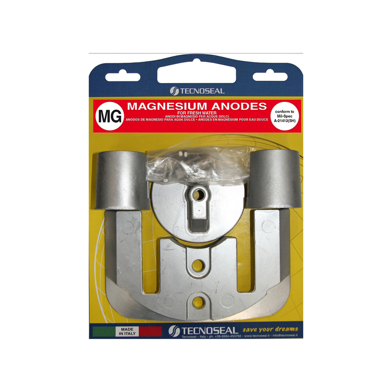 Kit Anodes Magnesium pour embase MERCRUISER Bravo II