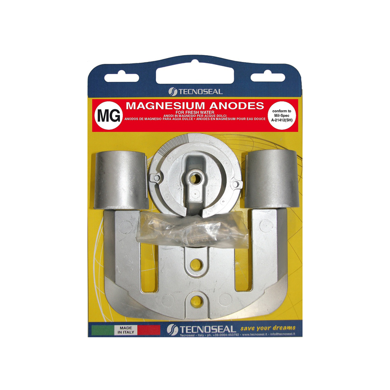 Kit Anodes Magnesium pour embase MERCRUISER Bravo I
