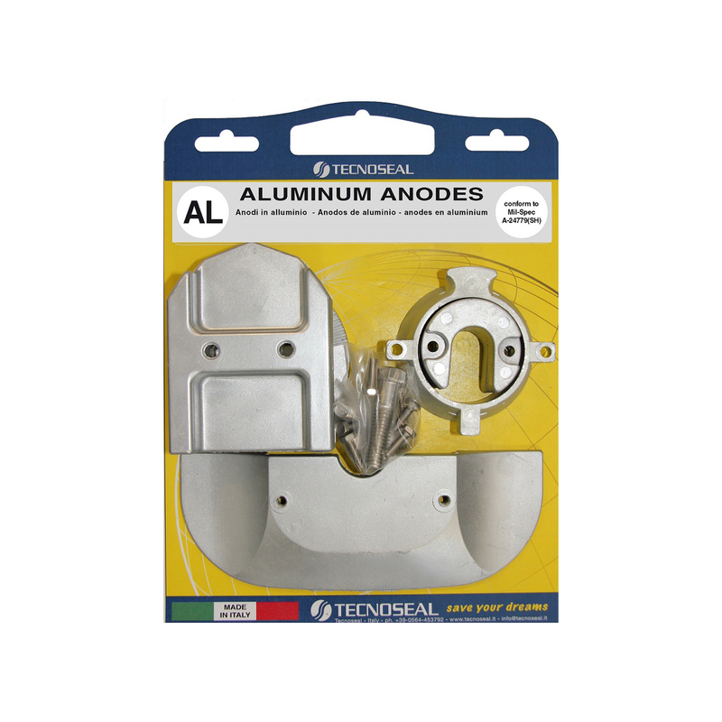 Kit anodes Aluminium pour embase Mercruiser Alpha one, Gen2 II
