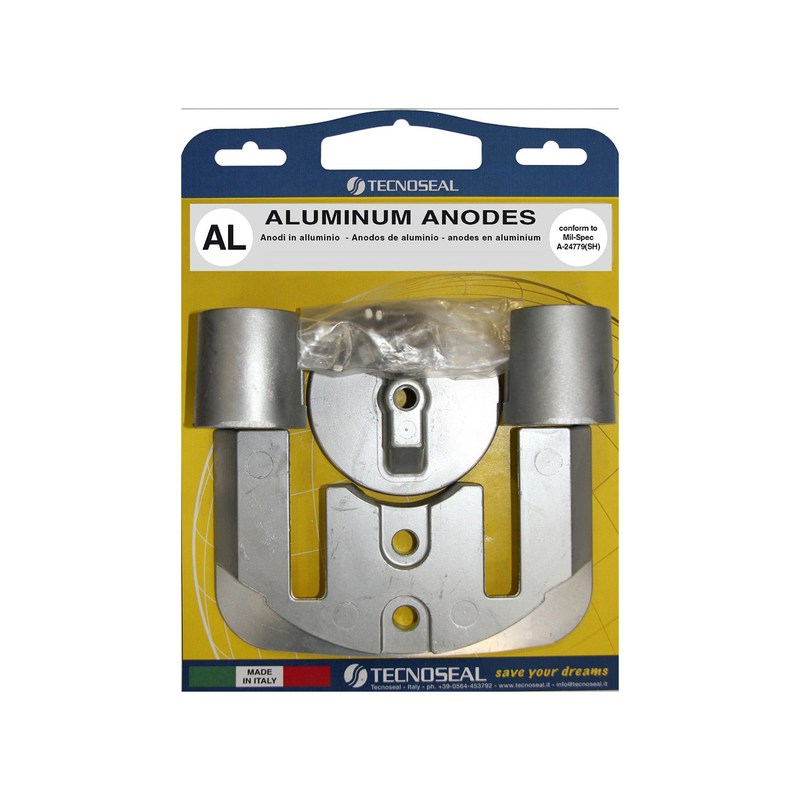 KIT Anodes Aluminium pour embase MERCRUISER BRAVO II et III