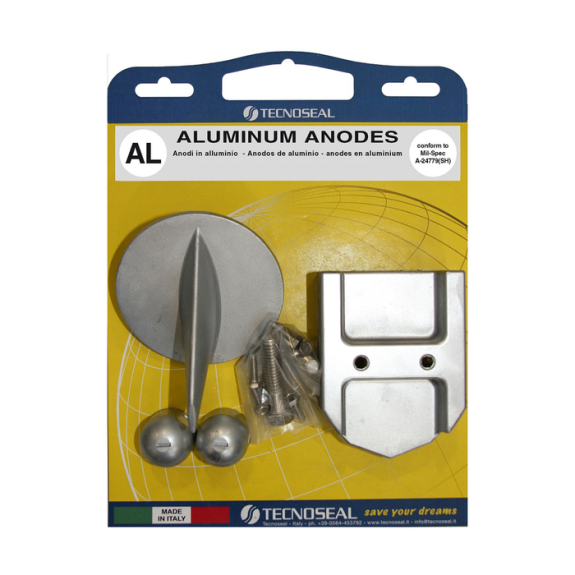Kit anodes Aluminium pour embase Mercruiser Alpha one, Gen1