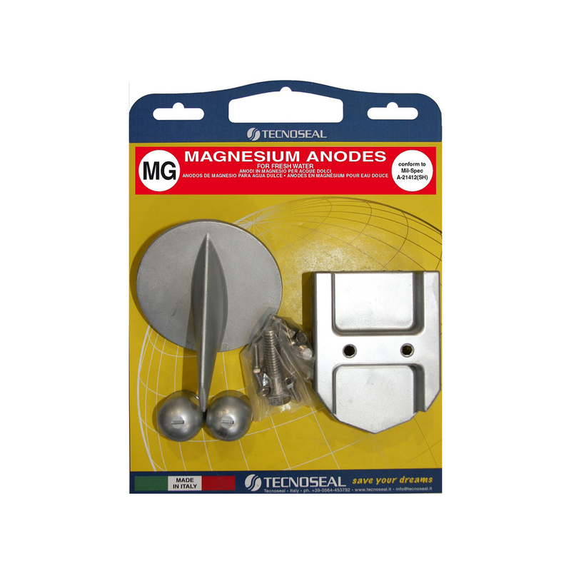 Kit Anodes Magnesium pour embase MERCRUISER...