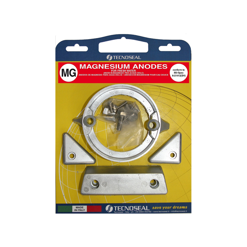 Kit Anodes Magnésium pour Embase Volvo Penta DP290-C