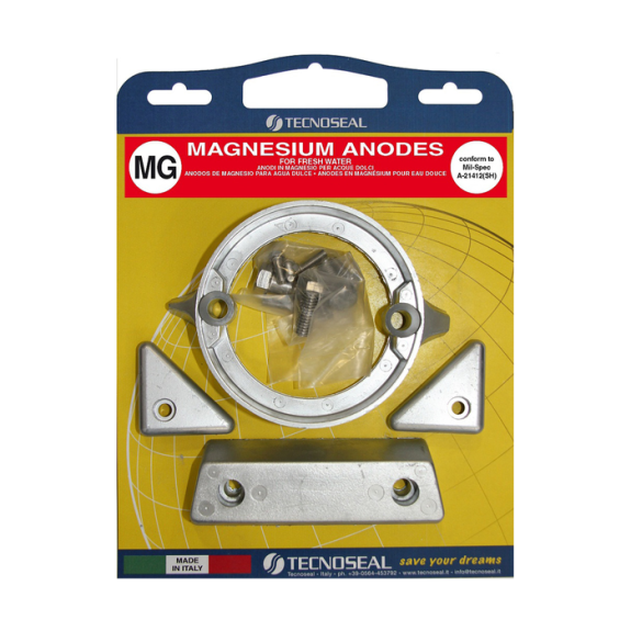 Kit Anodes Magnésium pour Embase Volvo Penta DP290-C