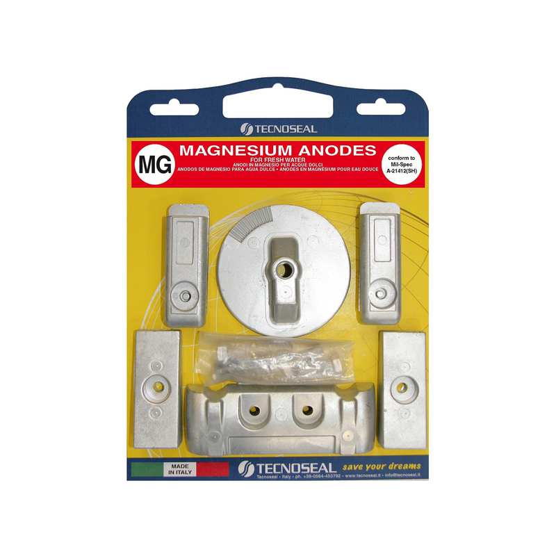 Kit anodes magnésium Mercury Verado 6 cylindres moteur hors-bord