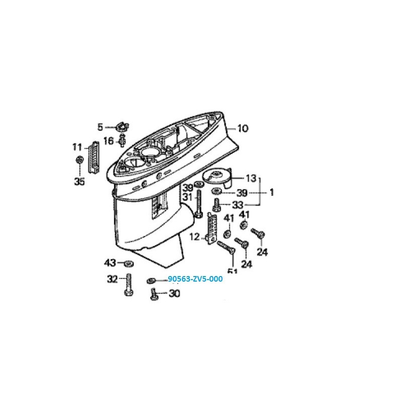 Kit de révision pour moteur Honda BF75A-BF90A...