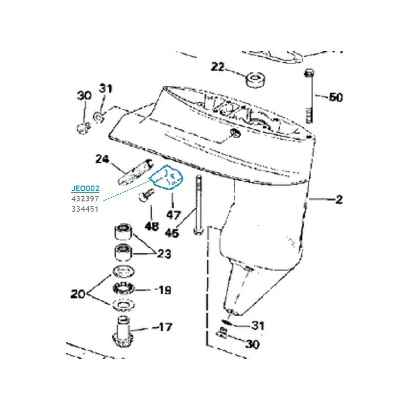 Kit de révision pour moteur Johnson Evinrude...