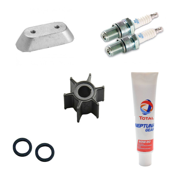 Kit révision 9.9-15 cv Johnson Evinrude 2 temps - PESCARO
