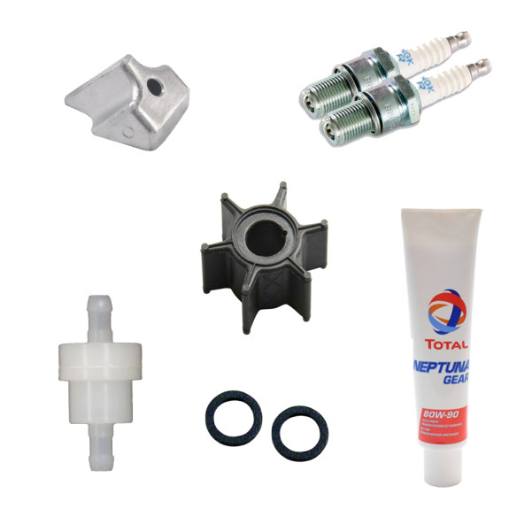 Kit révision 4-5 et 6cv - 4 temps Johnson Evinrude - PESCARO