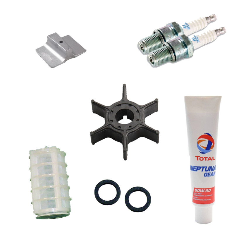 Kit de révision pour moteur Yamaha 9.9F et 15F - 2 Temps à partir de 1996 - PESCARO