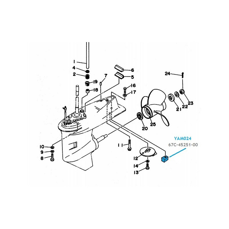 Kit de révision pour moteur Yamaha 40 et 50 cv...