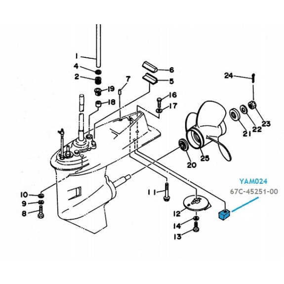 Kit de révision pour moteur Yamaha 40 et 50 cv 2 Temps (2000 et +) - PESCARO