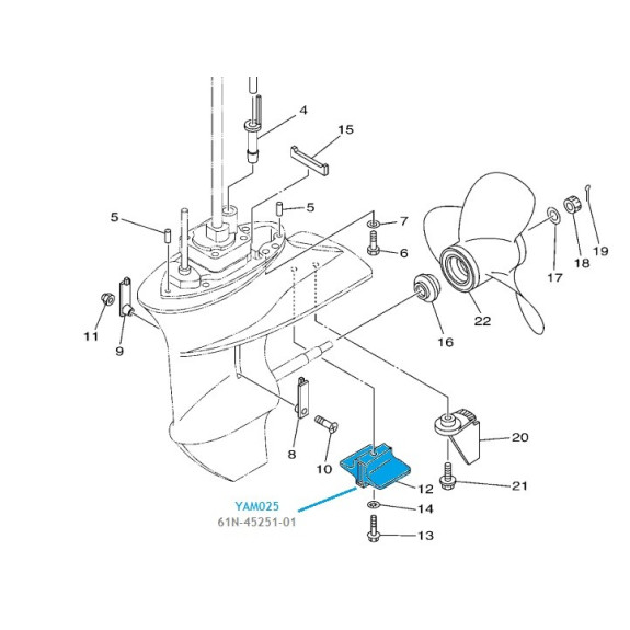 Kit de révision pour moteur Yamaha F15 - 4 Temps (2000-2005) - PESCARO