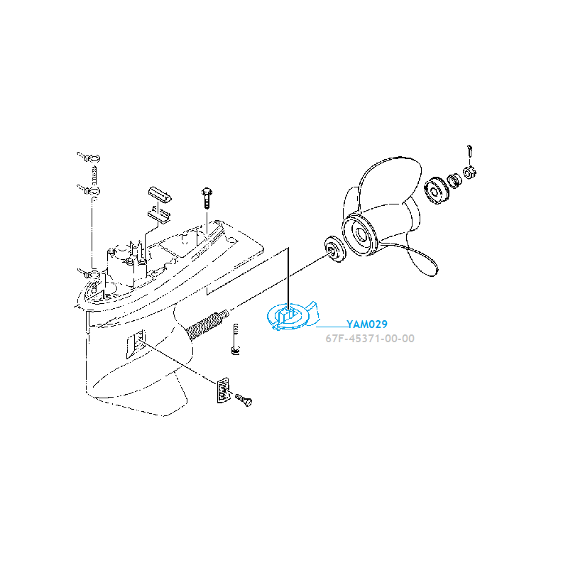 Kit de révision pour moteur Yamaha F80A - F80B...