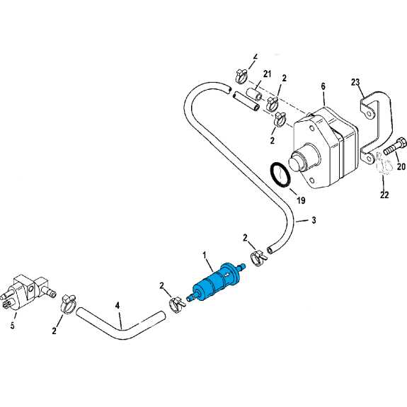 Kit de révision pour moteur Mercury 40-50-60 CV 4 Temps 4 cylindres carburateur - PESCARO