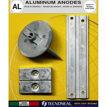 Kit anodes aluminium pour moteurs Mercury F75 à F155 EFI