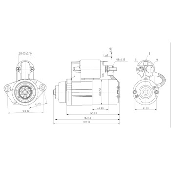 Démarreur Honda BF75, BF90, BF115, BF135, BF150 2