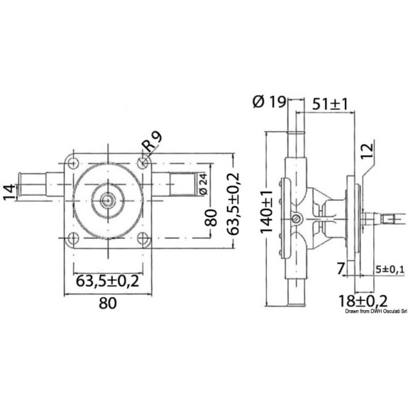 Pompe de refroidissement NAUCO pour VOLVO MD2030 - MD2040 et PERKINS M25 à M80