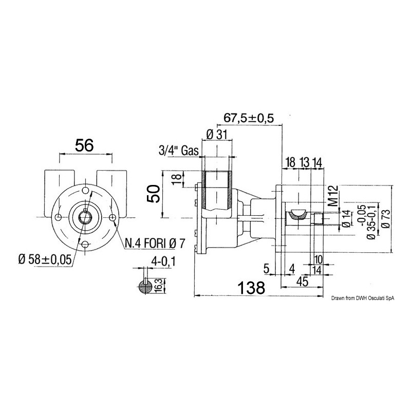 Pompe de refroidissement Nauco type FPR044 pour...