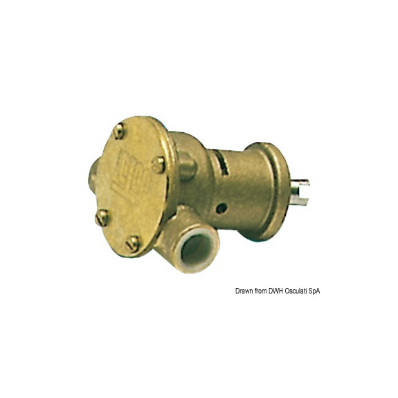 Pompe de refroidissement Nauco type ST114 pour moteurs Volvo Penta MD17 - MD1B - MD2B - AQD2B