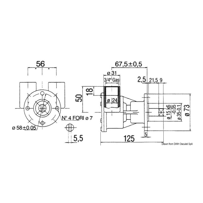 Pompe de refroidissement Nauco type FPR043 pour...