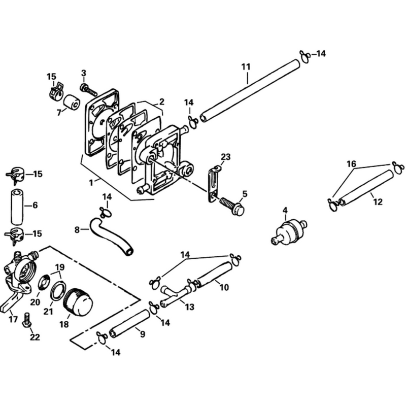 Kit membrane pour moteur Johnson Evinrude...