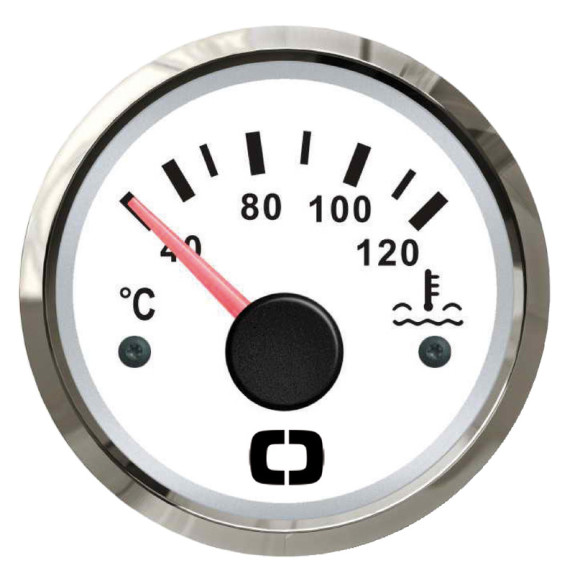 Jauge de température 40 - 120°C blanche