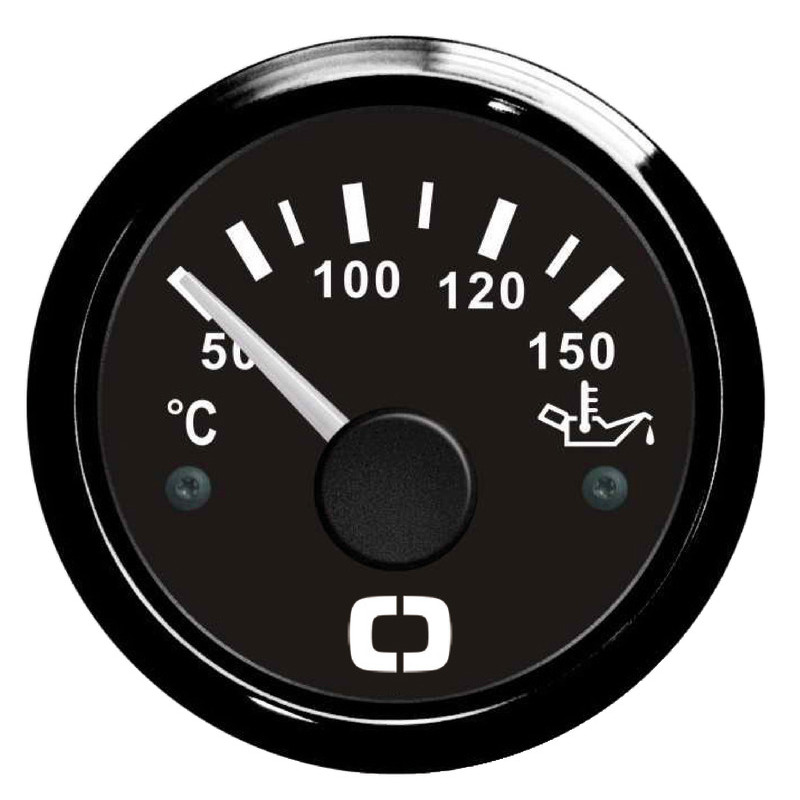 Jauge de température d'huile 50- 150°C noire