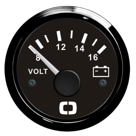 Voltmètre 12V noir
