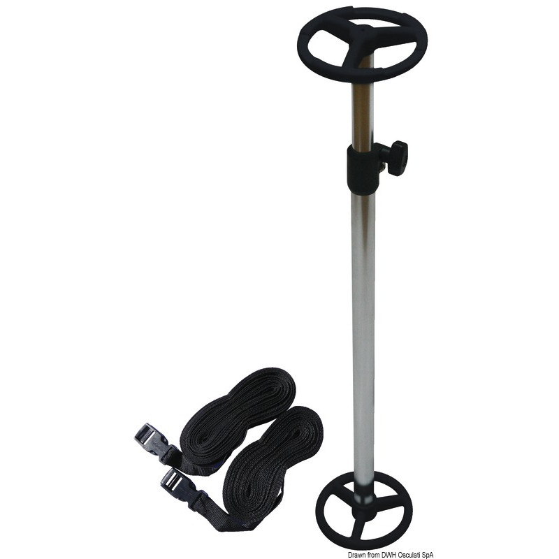 Support télescopique pour housses et baches bateau
