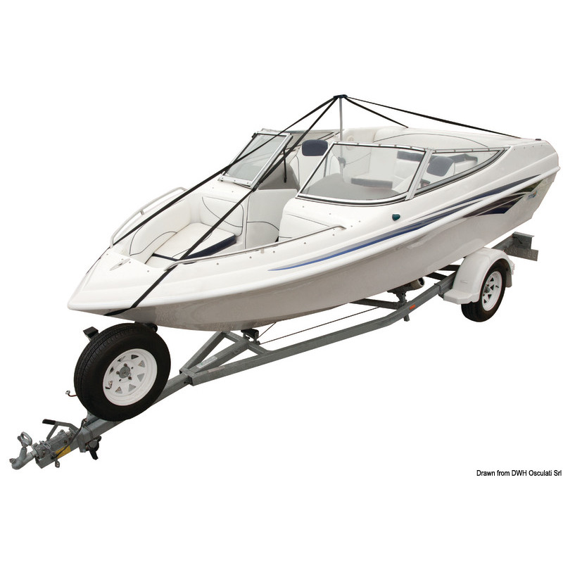 Support télescopique pour housses et baches bateau