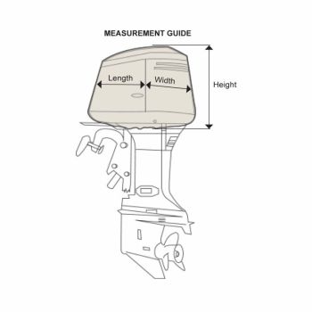 Housse de moteur grise 30-60 CV hors-bord 2/4 temps- OCEANSOUTH 2