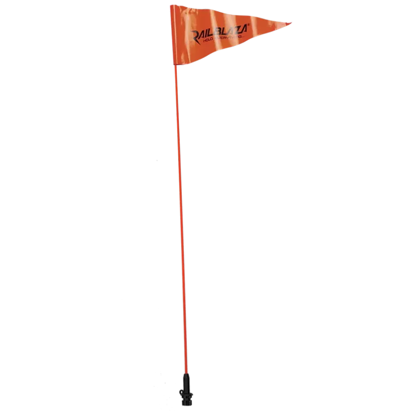 Drapeau de signalisation RAILBLAZA StarPort – mât 1,2 m – orange 30×15 cm