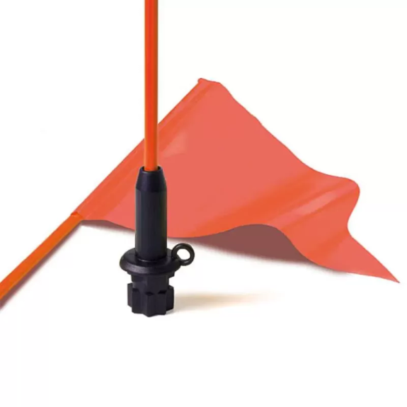 Drapeau de signalisation RAILBLAZA StarPort – mât 1,2 m – orange 30×15 cm