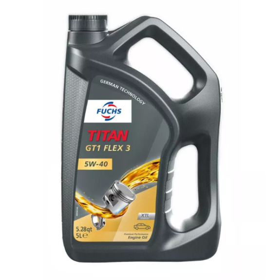 Huile moteur TITAN GT1 FLEX 5W40 - 5 Litre - FUCHS